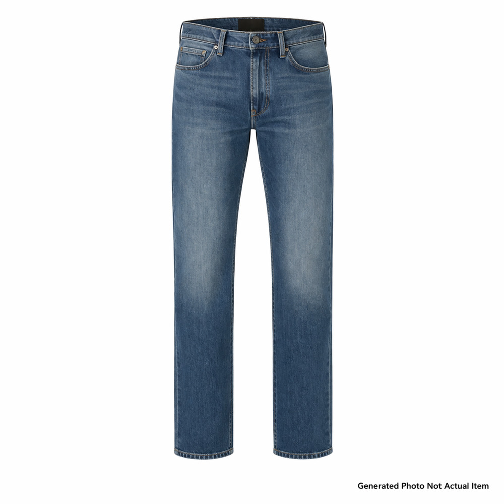 AXIST Men's Blue Jeans Size 42x30 Relaxed Fit Straight Leg 100% Cotton Denim